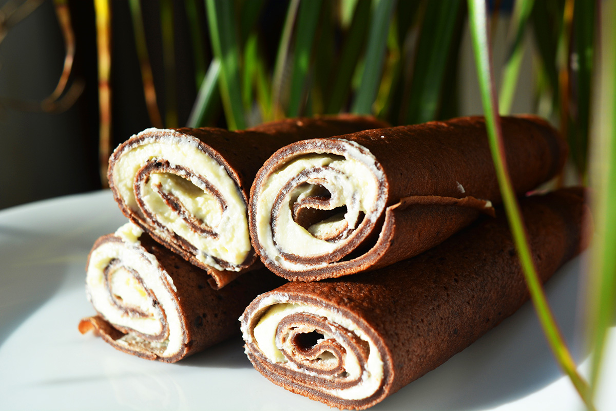 Clatite de cacao cu mascarpone